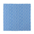 Blue And White DNA Pattern Print Silk Bandana