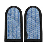 Blue And White DNA Pattern Print Skillet Handle Cover