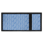 Blue And White DNA Pattern Print Trifold Wallet
