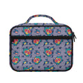 Blue And White Floral Glen Plaid Print Briefcase Bible Bag