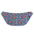 Blue And White Floral Glen Plaid Print Fanny Pack