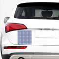 Blue And White Glen Plaid Print Car Sticker