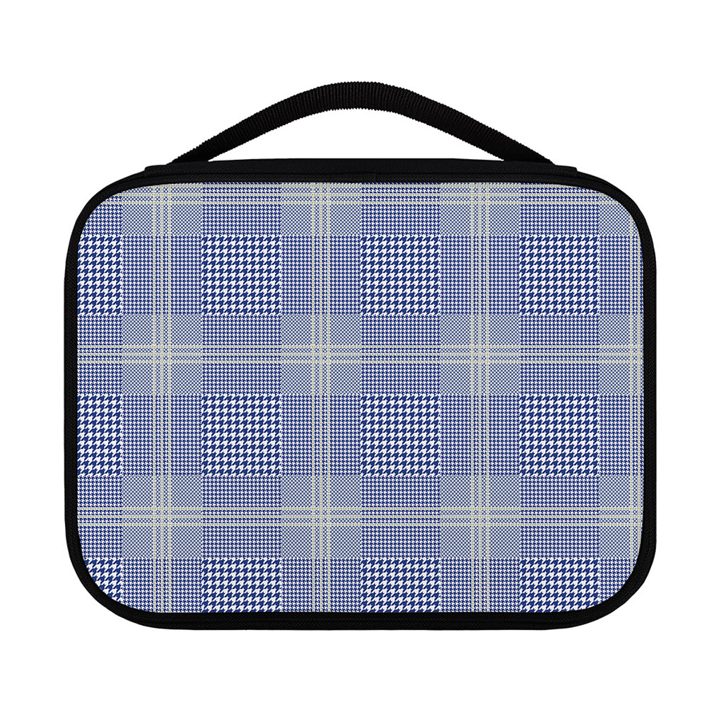 Blue And White Glen Plaid Print Classic Bible Case