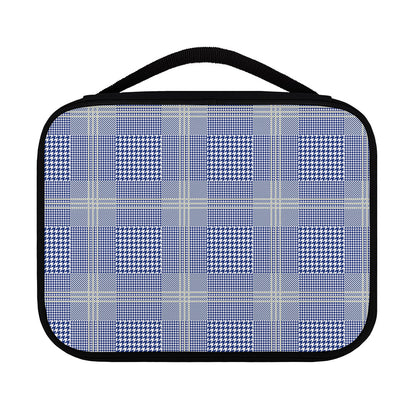 Blue And White Glen Plaid Print Classic Bible Case