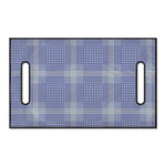 Blue And White Glen Plaid Print Golf Cart Seat Cover