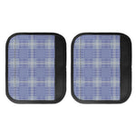 Blue And White Glen Plaid Print Handle Covers