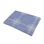Blue And White Glen Plaid Print Pet Cooling Mat Cover