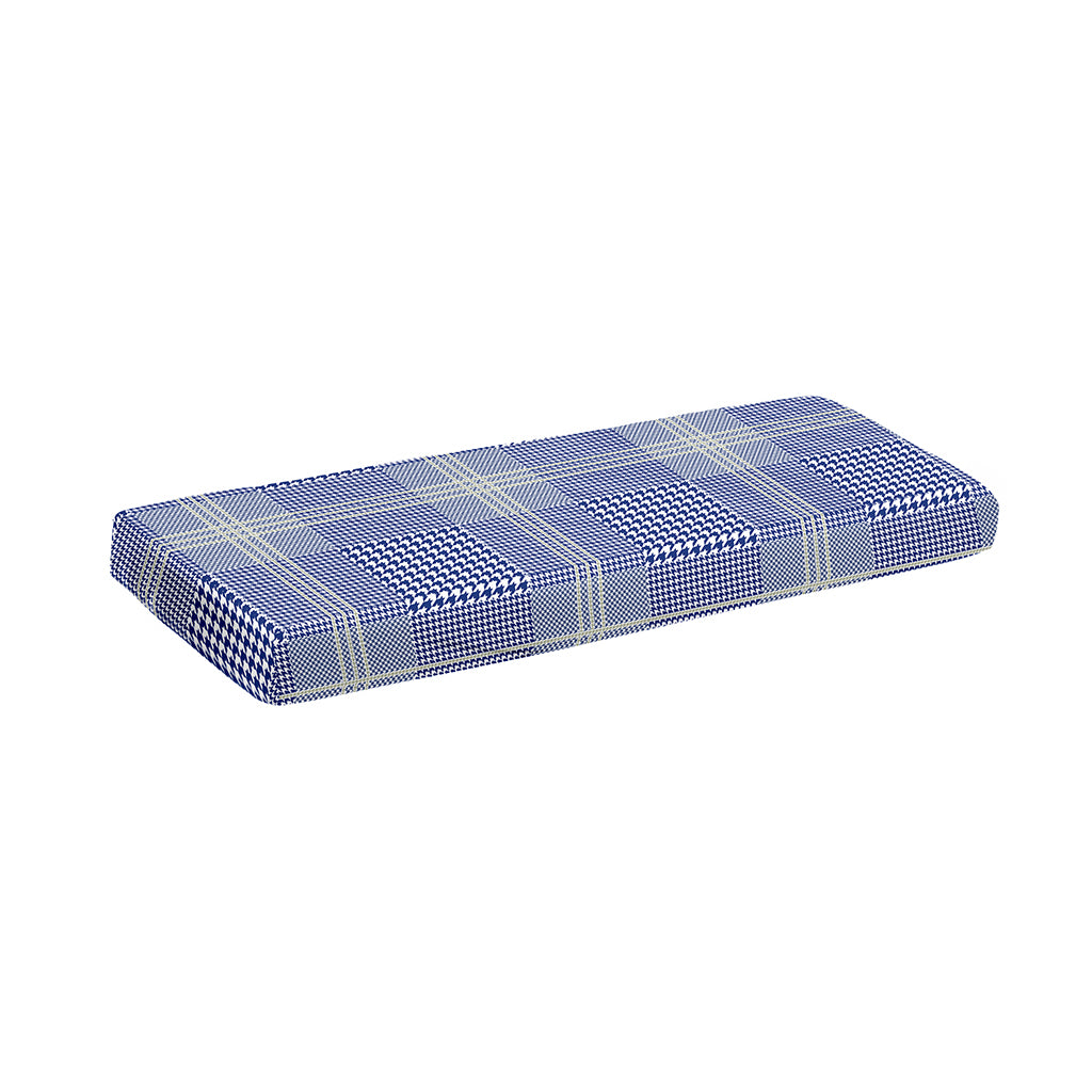 Blue And White Glen Plaid Print Piano Keyboard Cover