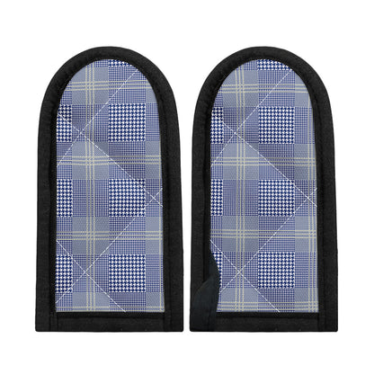 Blue And White Glen Plaid Print Skillet Handle Cover