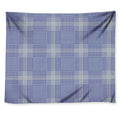 Blue And White Glen Plaid Print Tapestry