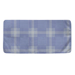 Blue And White Glen Plaid Print Towel