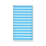 Blue And White Harlequin Pattern Print Baby Crib Sheet