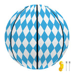 Blue And White Harlequin Pattern Print Basketball