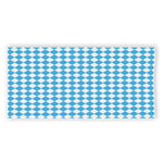 Blue And White Harlequin Pattern Print Beach Towel