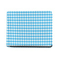 Blue And White Harlequin Pattern Print Bifold Wallet