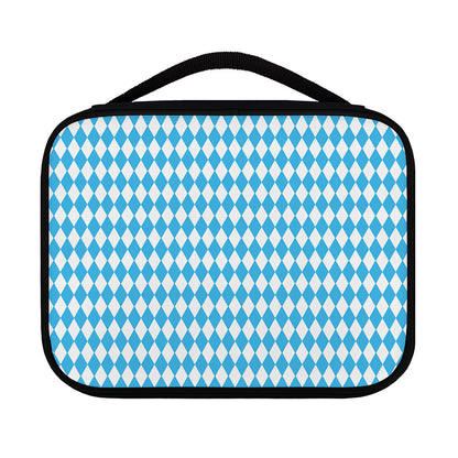 Blue And White Harlequin Pattern Print Classic Bible Case