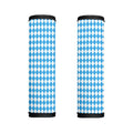 Blue And White Harlequin Pattern Print Handle Covers