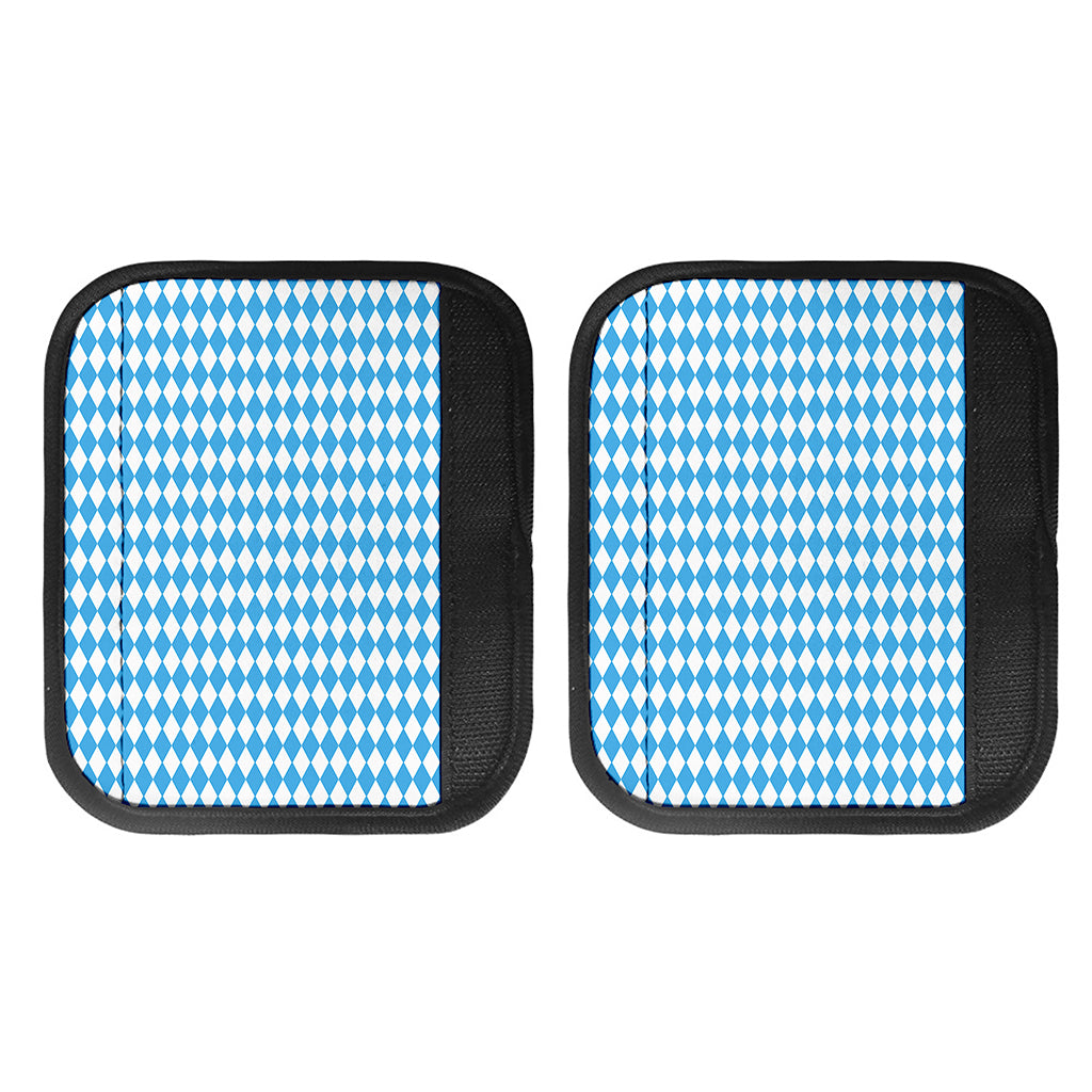 Blue And White Harlequin Pattern Print Handle Covers
