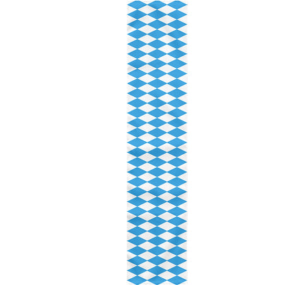 Blue And White Harlequin Pattern Print Table Runner