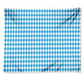 Blue And White Harlequin Pattern Print Tapestry