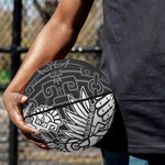 Blue And White Mayan Statue Print Basketball