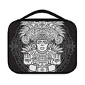 Blue And White Mayan Statue Print Classic Bible Case