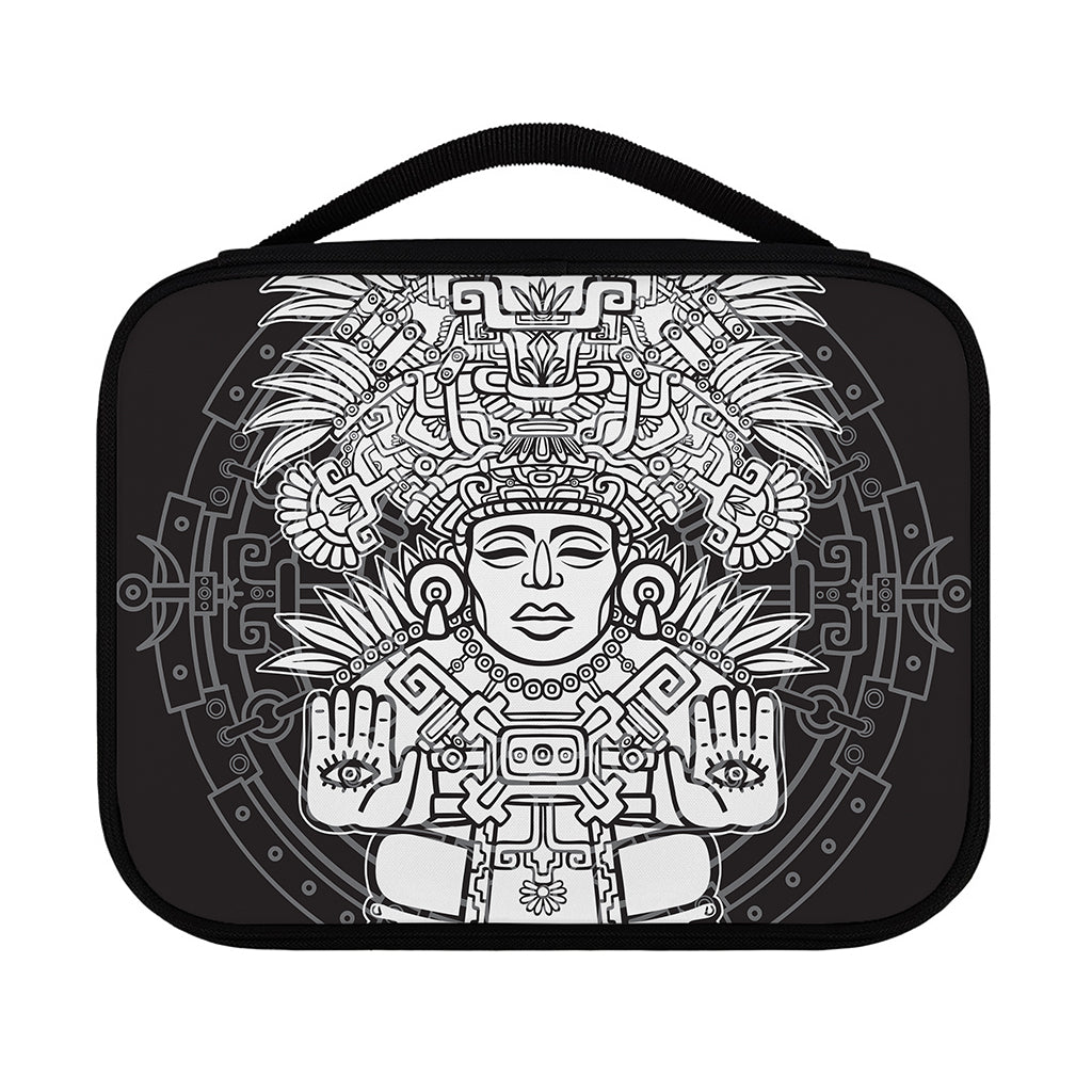 Blue And White Mayan Statue Print Classic Bible Case