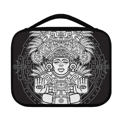 Blue And White Mayan Statue Print Classic Bible Case