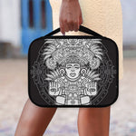 Blue And White Mayan Statue Print Classic Bible Case