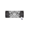 Blue And White Mayan Statue Print Extended Mouse Pad