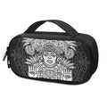 Blue And White Mayan Statue Print Portable Cooler Travel Case