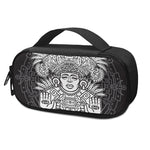 Blue And White Mayan Statue Print Insulin Cooler Travel Case