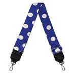 Blue And White Polka Dot Pattern Print Bag Strap
