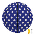 Blue And White Polka Dot Pattern Print Basketball