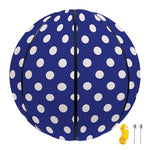 Blue And White Polka Dot Pattern Print Basketball