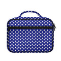 Blue And White Polka Dot Pattern Print Briefcase Bible Bag