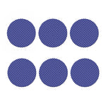 Blue And White Polka Dot Pattern Print Coaster Set