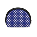 Blue And White Polka Dot Pattern Print Coin Purse