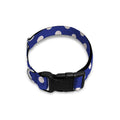 Blue And White Polka Dot Pattern Print Dog Collar