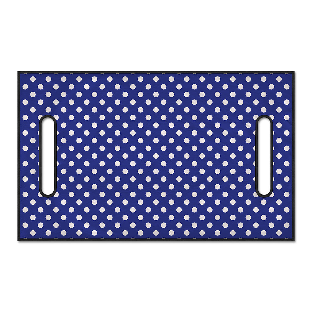 Blue And White Polka Dot Pattern Print Golf Cart Seat Cover