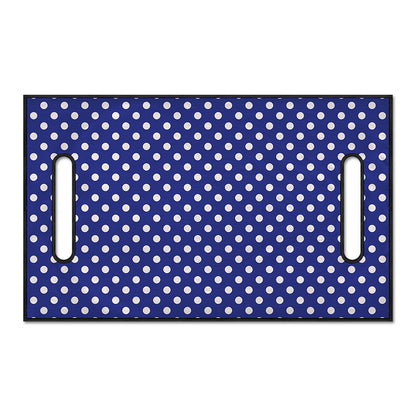 Blue And White Polka Dot Pattern Print Golf Cart Seat Cover