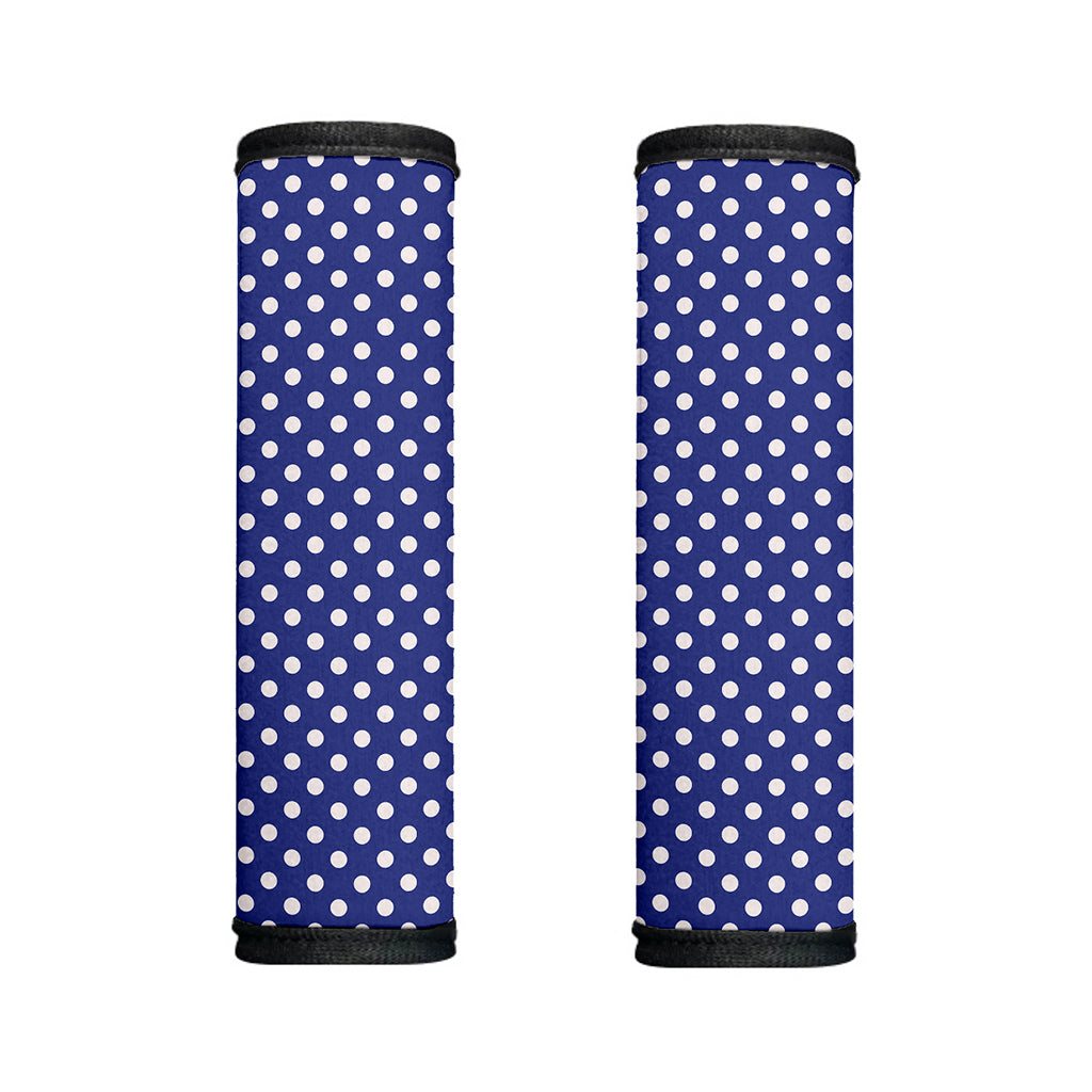 Blue And White Polka Dot Pattern Print Handle Covers