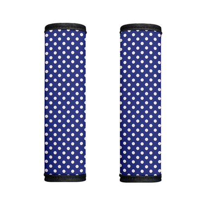 Blue And White Polka Dot Pattern Print Handle Covers