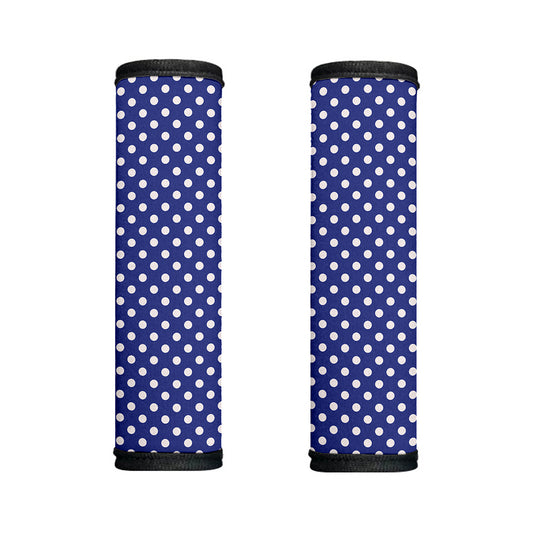 Blue And White Polka Dot Pattern Print Handle Covers