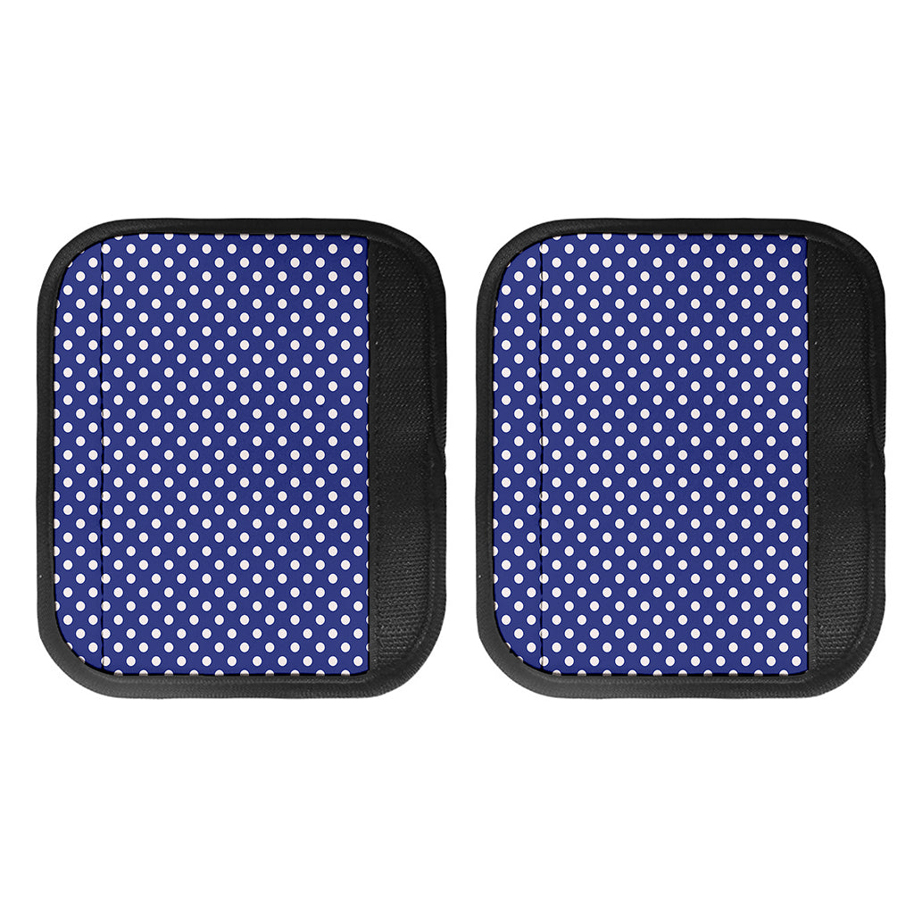 Blue And White Polka Dot Pattern Print Handle Covers