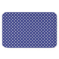 Blue And White Polka Dot Pattern Print Indoor Door Mat