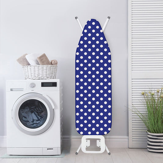 Blue And White Polka Dot Pattern Print Ironing Board Cover