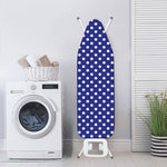 Blue And White Polka Dot Pattern Print Ironing Board Cover