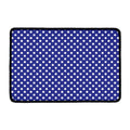 Blue And White Polka Dot Pattern Print Kitchen Mat
