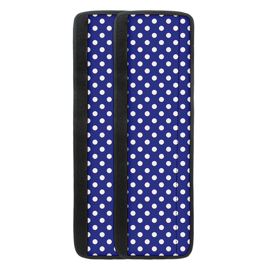 Blue And White Polka Dot Pattern Print Refrigerator Handle Covers
